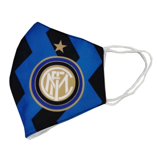 Maske Fußball Inter Milán toalla Blau